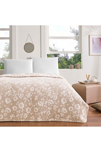 Taç Polly Cam - Beige Double Blanket