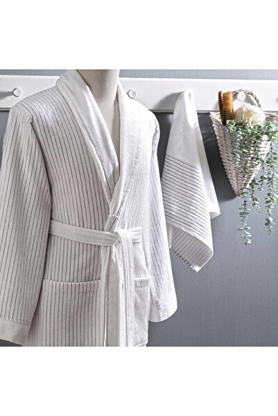 Taç Σετ μπουρνούζι Ritmo Cotton L/XL Λευκό