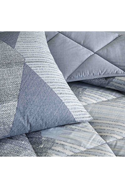 Taç Taç Ellıs Ranforce Tek Kişilik Yorgan Set Mavi