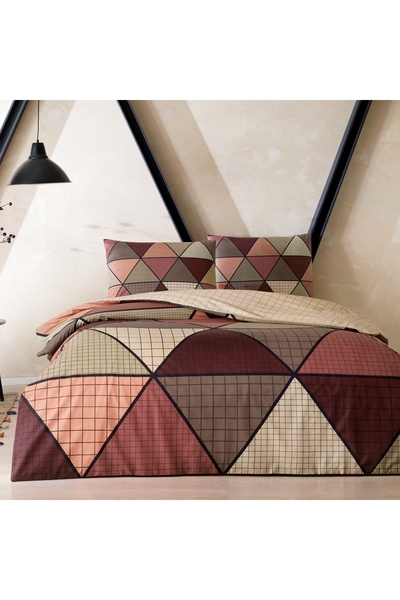 Taç Delta Ranforce Single Youth Fashion Duvet Cover Set Brown