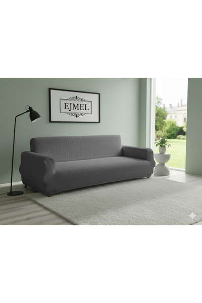 EJMEL غطاء أريكة جاكار بنمط مخطط جديد، غطاء سرير قابل للتحويل إلى أريكة، غطاء...