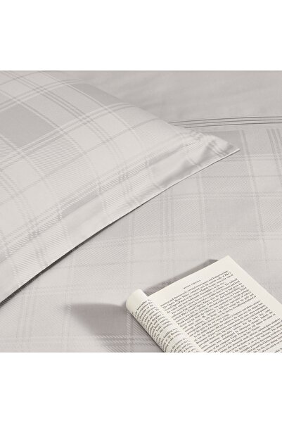 Taç Carly Jacquard Double Duvet Cover Set Mink