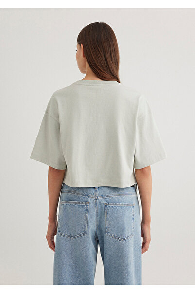 Mavi Gray Crop Basic T-Shirt Crop / Short Cut 1612377 -70082