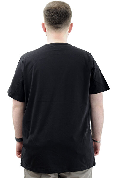 ModeXL Plus Size Crew Neck Cotton T-Shirt - Mode XL CHANGE U24050 Black