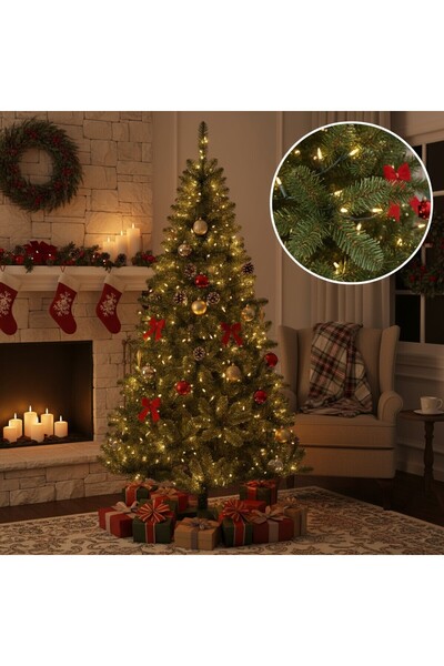 PROCART Brad artificial, aspect Premium, înălțime 200 cm