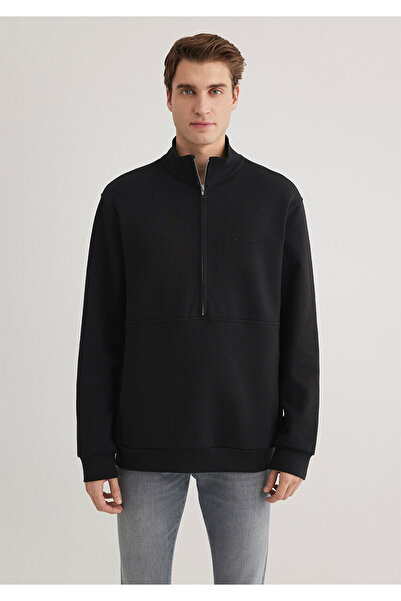 Mavi Μαύρο φούτερ με φερμουάρ 0S10331-900