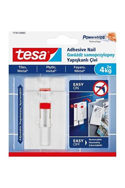 Tesa ® İz bırakmadan Sökülebilir Yapışkanlı Askı 77767