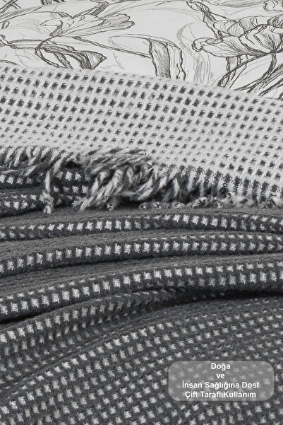 Elart Carlos Blanket Double Waffle (200X220 cm) Anthracite