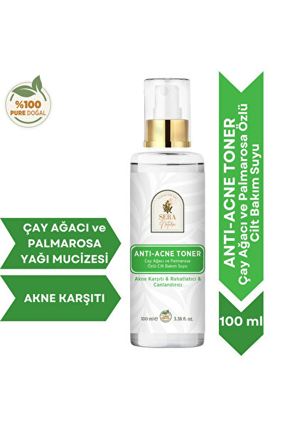 Sera Natura ANTI-ACNE TONER Çay Ağacı ve Palmarosa Özlü Cilt Bakım Suyu