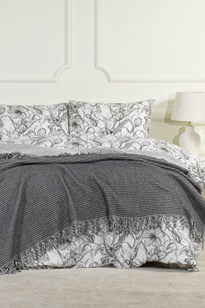 Elart Carlos Blanket Double Waffle (200X220 cm) Anthracite
