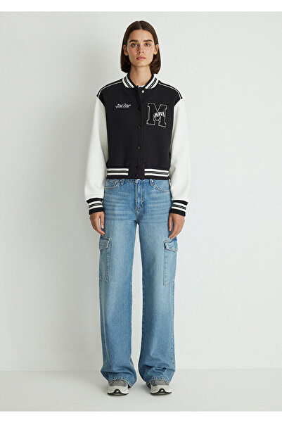 Mavi Black Bomber Jacket with m Logo Patch 1110636 -900