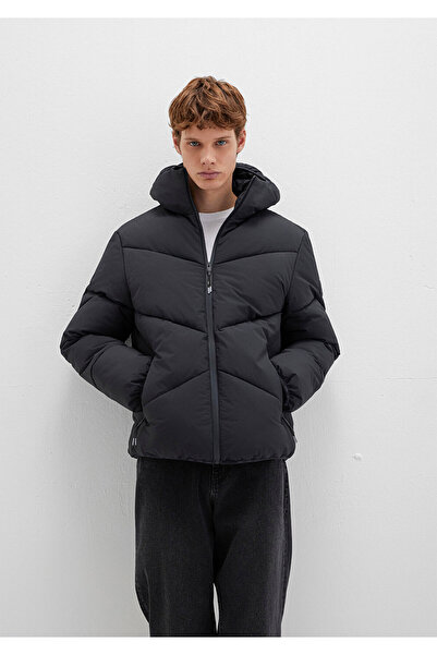 Mavi Hooded Black Puffer Coat 0110360 -900