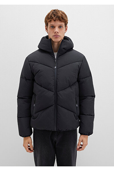 Mavi Hooded Black Puffer Coat 0110360 -900