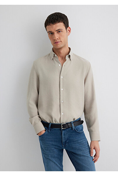 Mavi Beige Modal Shirt Regular Fit 0211386 -70100