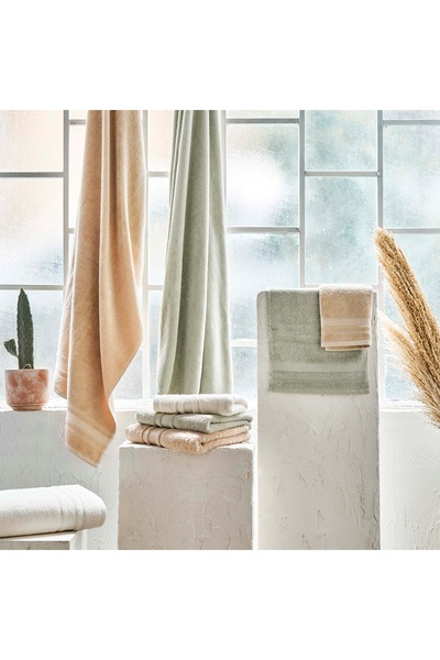 Linens Soft Cotton 30X45 cm Hand Towel Ecru