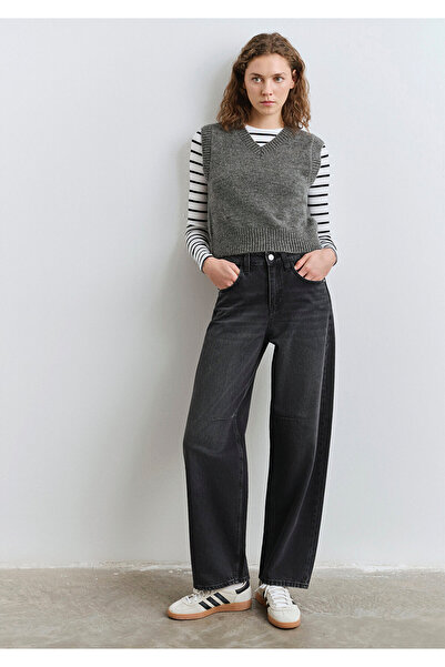 Mavi Lisa All Blue Anthracite Jean Trousers 1010938 -89254