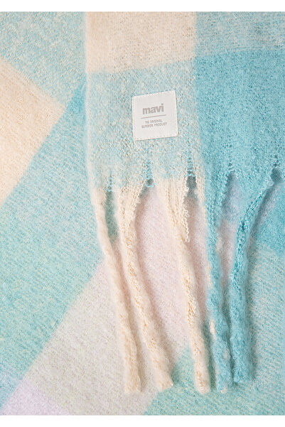 Mavi Tasseled Checkered Scarf 1912817 -71473