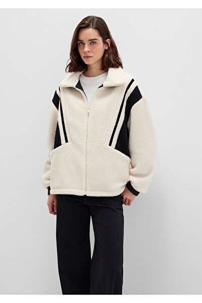 Mavi Contrast Colored Sherpa Jacket Loose Fit / Loose Relaxed Fit 1110520 -70007