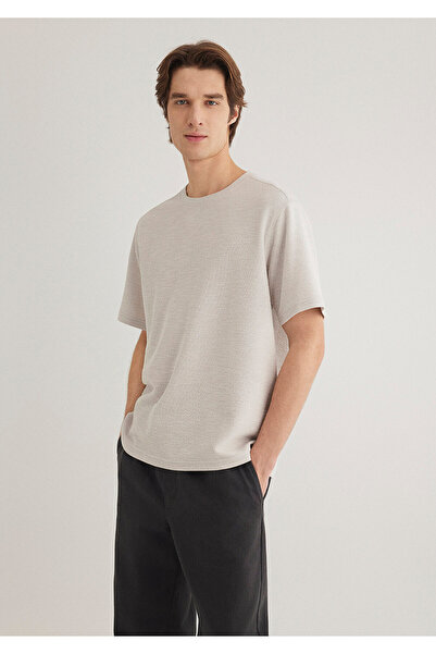 Mavi Gray Basic T-Shirt Loose Fit / Loose Relaxed Cut 0612726 -70080
