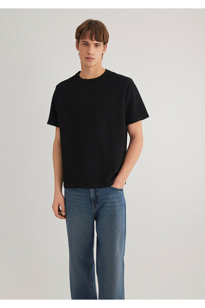 Mavi Black Basic T-Shirt Loose Fit / Loose Relaxed Cut 0612726 -900