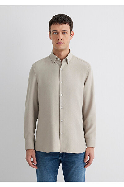 Mavi Beige Modal Shirt Regular Fit 0211386 -70100
