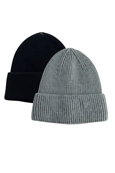 QUOS Unisex 2-Piece Foldable Beanie