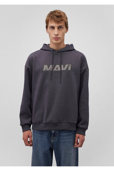 Mavi Printed Anthracite Sweatshirt 0S10202-70087