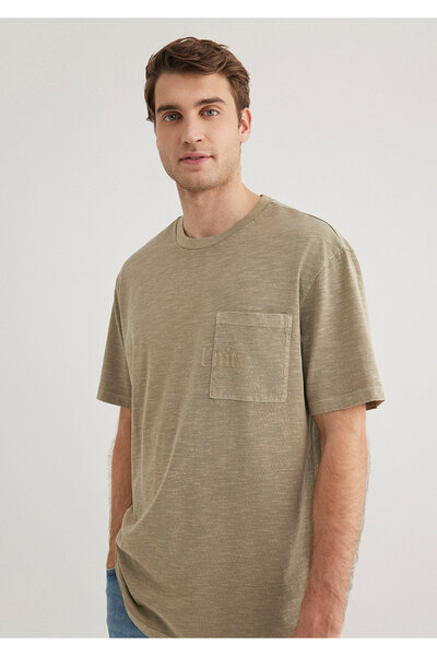 Mavi Μπλουζάκι με στάμπα μπεζ Loose Fit / Loose Relaxed Fit 0612402 -70360