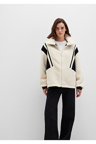 Mavi Contrast Colored Sherpa Jacket Loose Fit / Loose Relaxed Fit 1110520 -70007