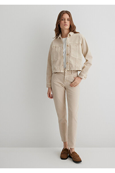 Mavi Martha Gold Premium Stone Cream Jean Trousers 1010928 -88600