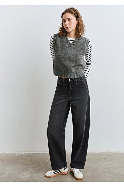 Mavi Lisa All Blue Anthracite Jean Trousers 1010938 -89254