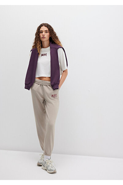 Mavi Anthracite Logo Printed Sweatpants - 1010757 -70112