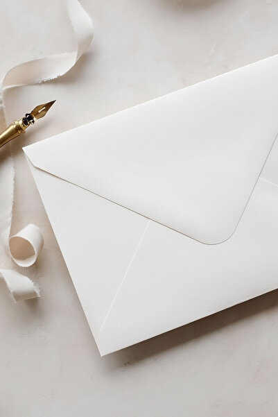 Dekorden White Invitation Envelope, 13x18 Cm.