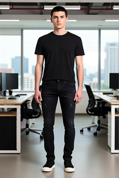 PayBuy Men's Fashion Skinny Slim Fit Denim Jean Pants Casual Daily Seasonal Use