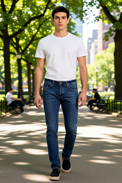 PayBuy Men's Fashion Skinny Fit Slim Fit Jeans Pants Cotton Daily Use Weekend Durable Material