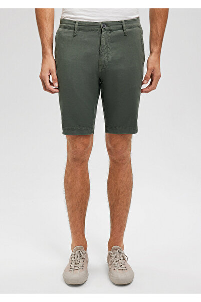 Mavi Green Linen Chino Shorts -0436187704