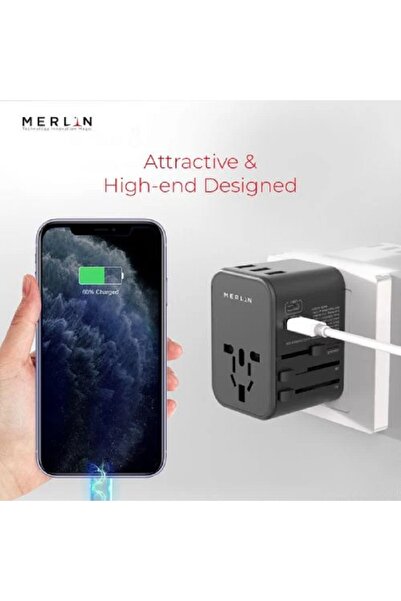 Merlin World Adapter Pd+C