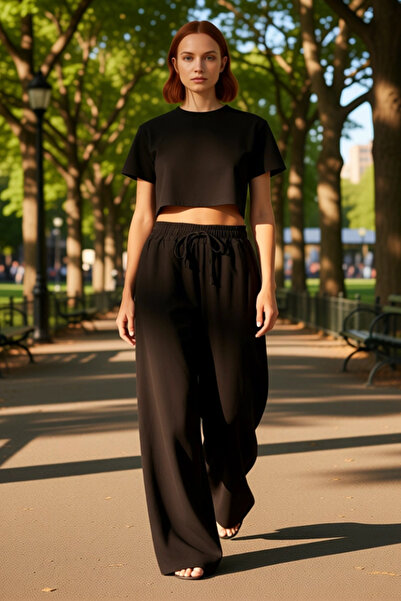 PayBuy Moda femei Pantaloni de in cu talie înaltă cu picioare largi Utilizare zilnică Vară