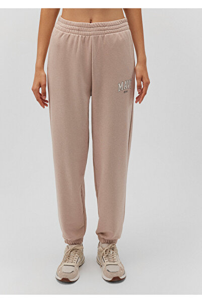Mavi Logo Printed Beige Sweatpants 1010757 -70043