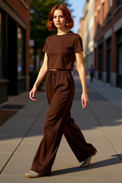 PayBuy Moda femei Pantaloni de in cu talie înaltă cu picioare largi Utilizare...