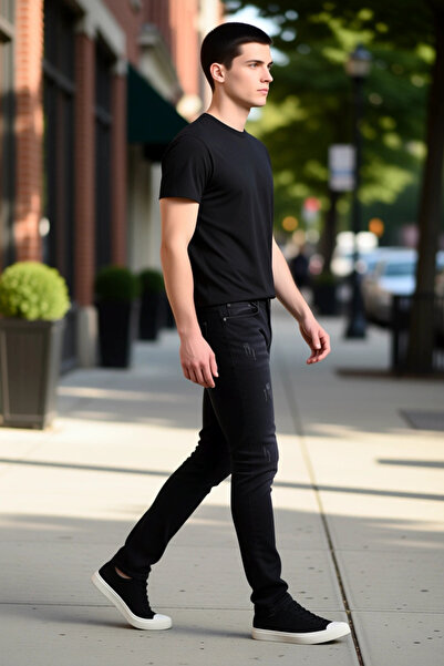 PayBuy Men's Fashion Skinny Slim Fit Denim Jean Pants Casual Daily Seasonal Use