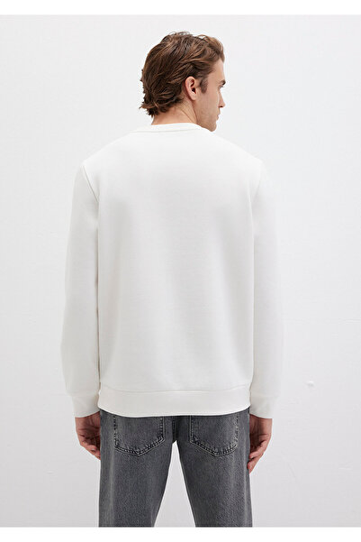 Mavi Logo Printed Ecru Sweatshirt 0S10203-70057