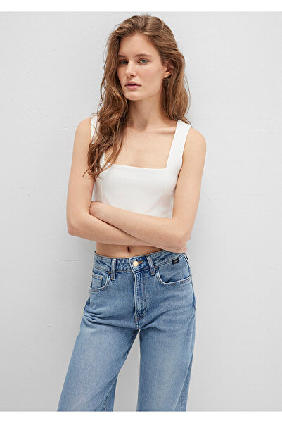 Mavi Off-White Blue Women's Strap Combed Cotton -1612657-70057