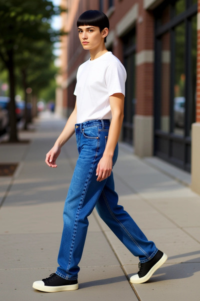 PayBuy Moda bărbați Essential Fit Blugi Pantaloni Bumbac Combinații zilnice ș...