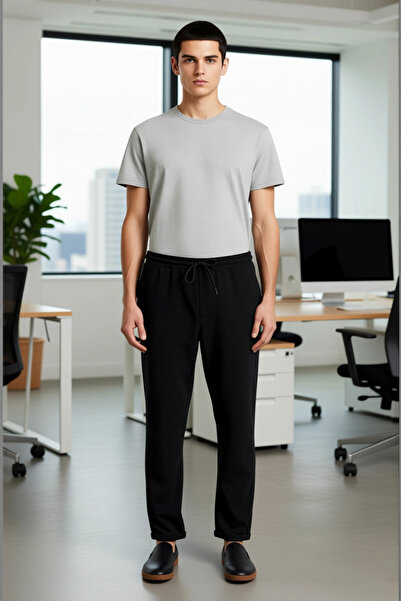 PayBuy Men's Fashion Slim Fit Narrow Leg Woven Pants Thin Fabric for Daily Wear Summer