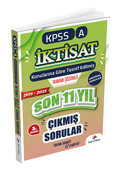 Dizgi Kitap 2026 Kpss A İktisat Konularına Göre Tasnif Edilmiş Son 11 Yıl Tam...