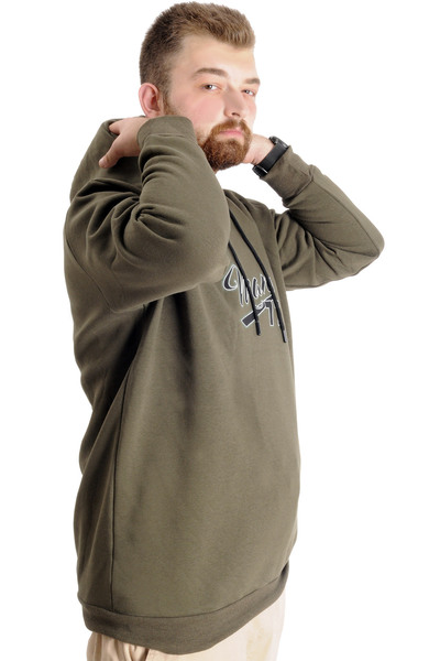 ModeXL Чоловічий світшот з капюшоном - Модель XL, великий розмір, хакі 23540