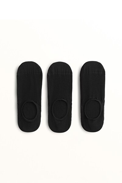 Oysho 3 Pairs of Invisible Sports Socks of Polyamide Mixed Medium Cut