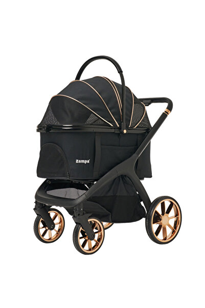 Zampa Solaris Kedi & Köpek Arabası Siyah 55x88x95