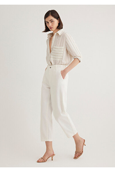 Mavi Off-white Women's Woven Trousers - M 1010649